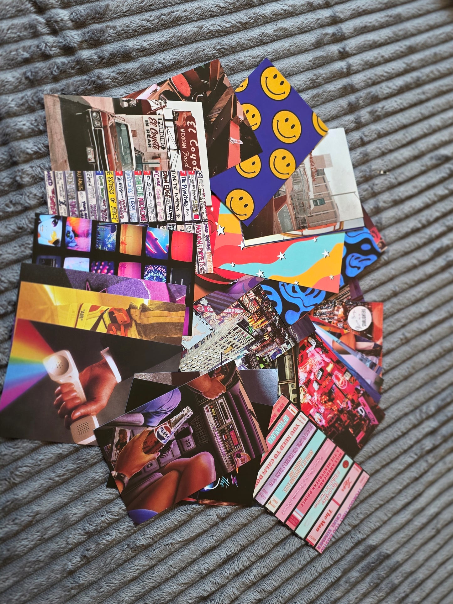 50 Stk Wandcollage Urlaub und Retro