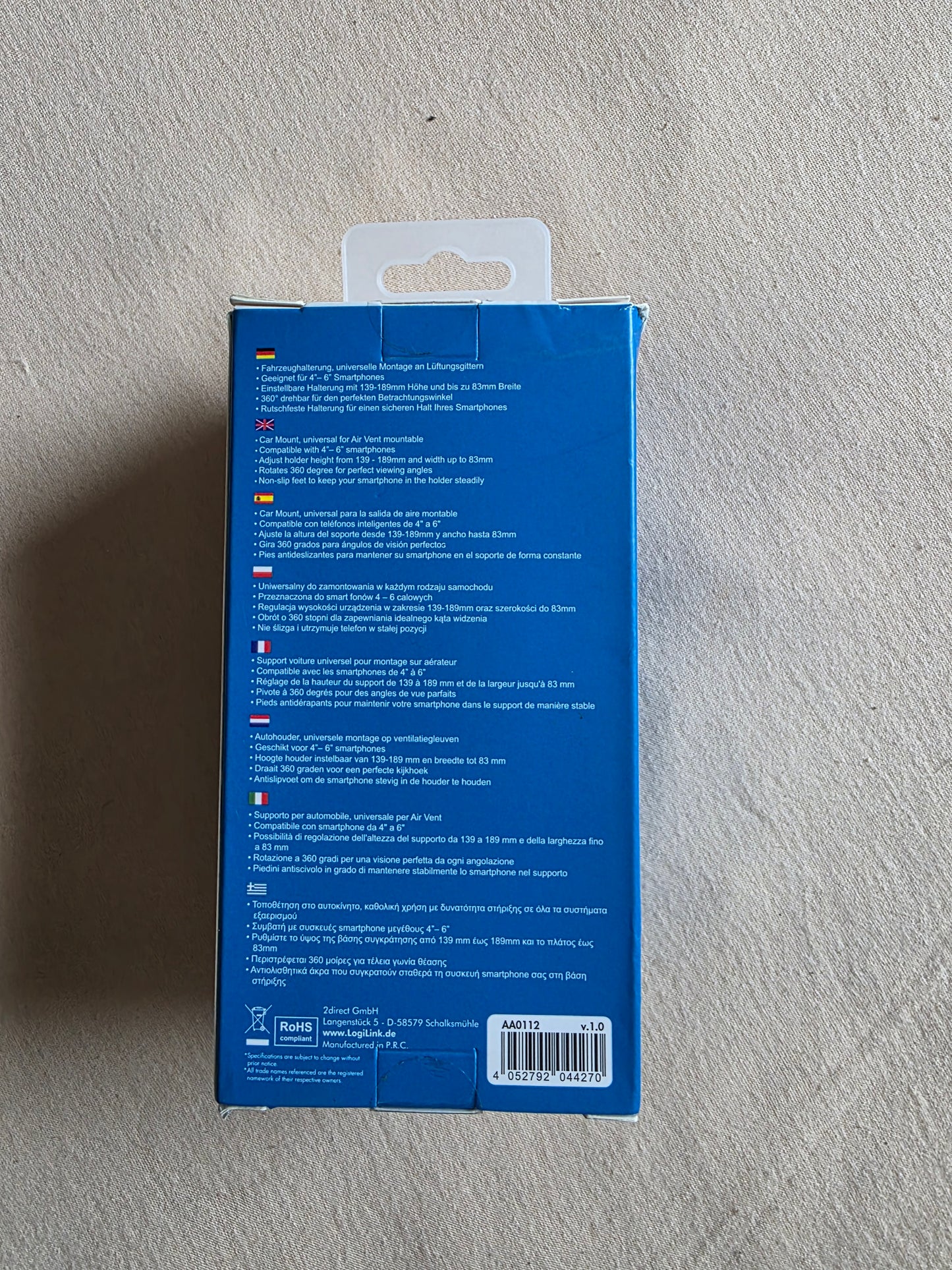 Smartphonehalterung für den Kfz Lüftungsschacht OVP für 4" - 6 " Smartphones