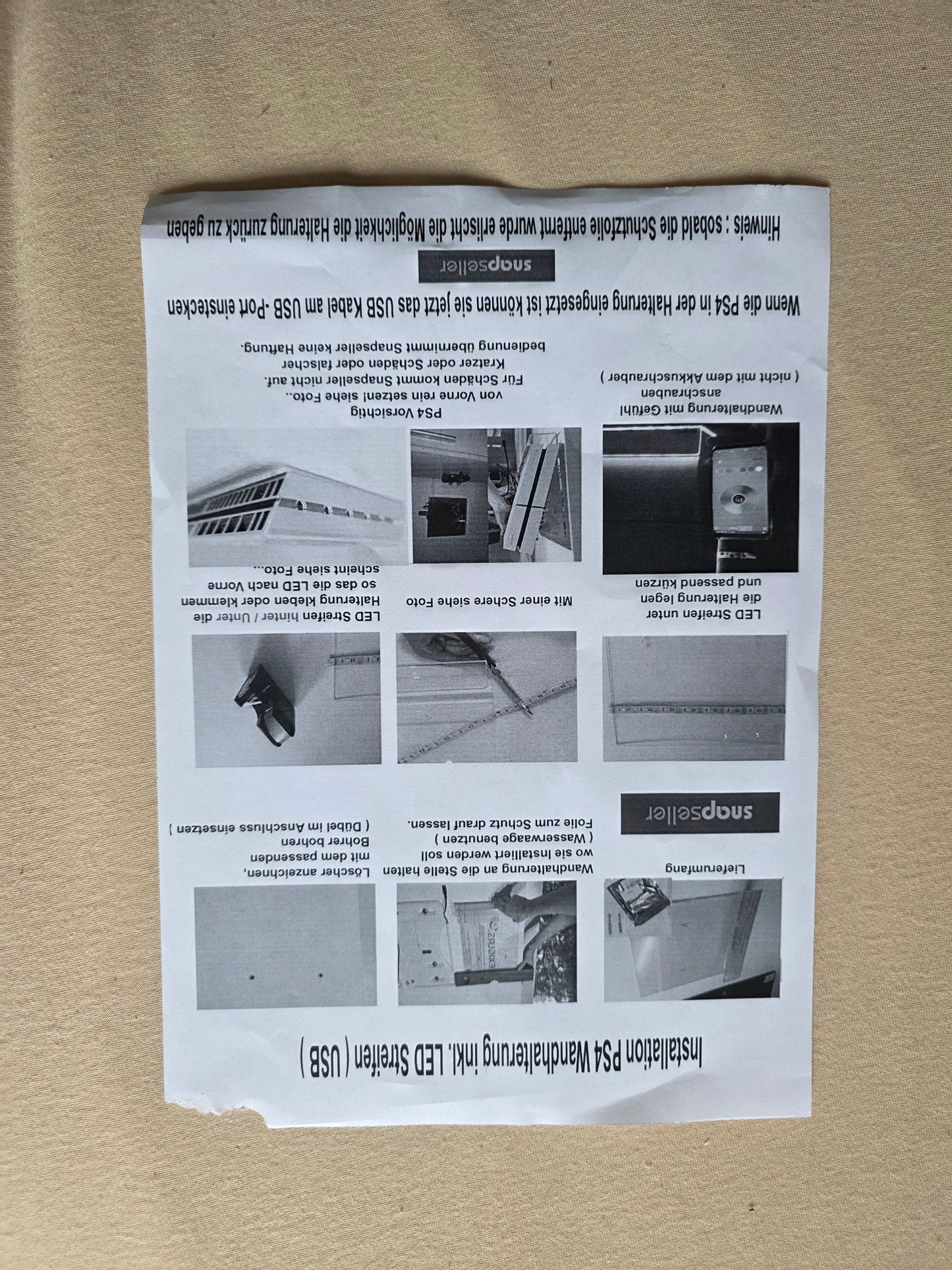 PS4 Wandhalterung mit LED