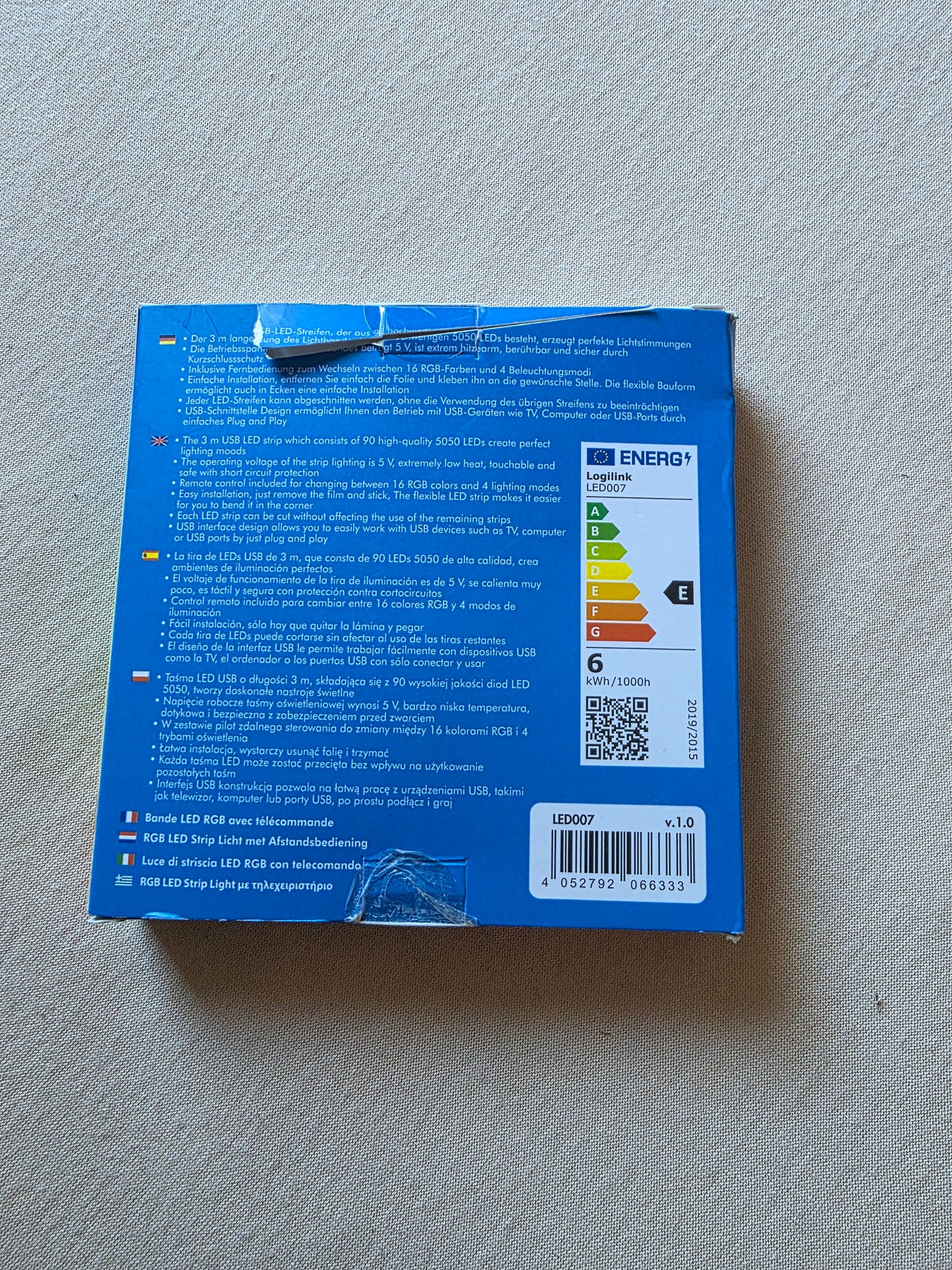 RGB LED Stripe Light 3m OVP