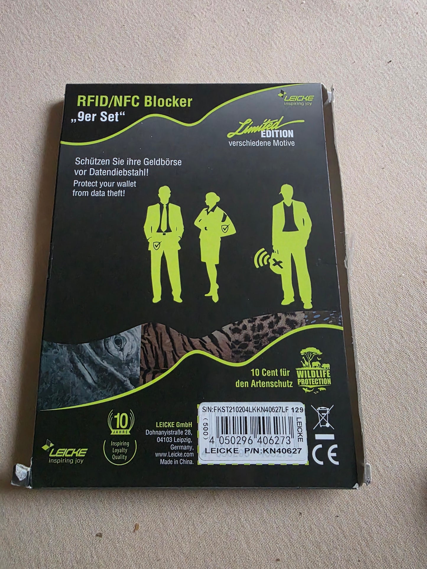 RFID NFC Blocker Schutzhüllen für EC Kreditkarten, Reisepass, Personalausweis