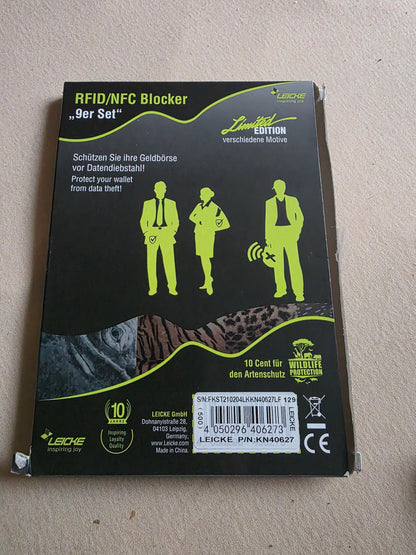 RFID NFC Blocker Schutzhüllen für EC Kreditkarten, Reisepass, Personalausweis