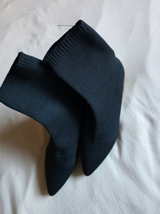 damen stiefeletten 37 schwarz Stoff