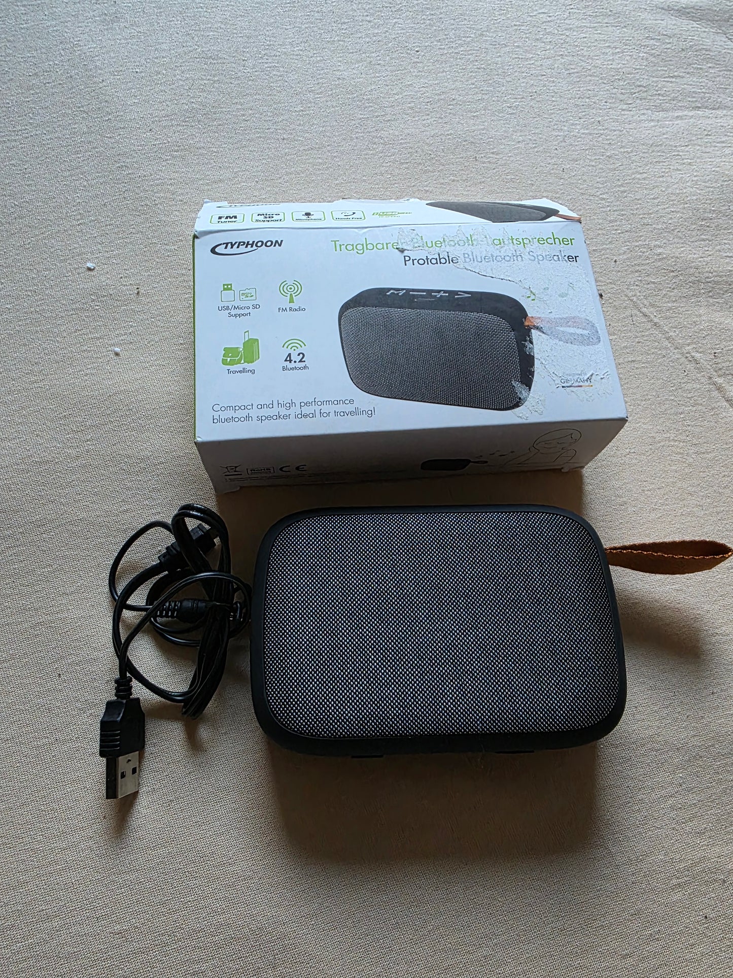 Bluetooth Lautsprecher Typhoon OVP