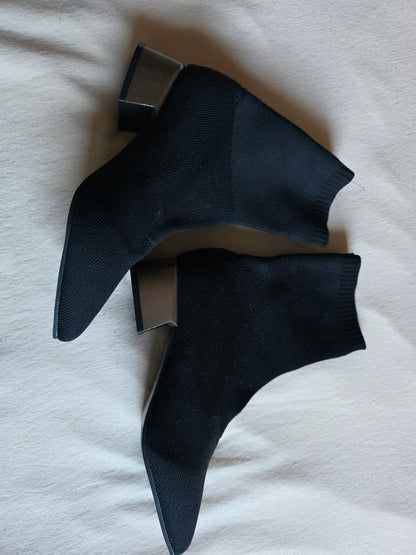 damen stiefeletten 37 schwarz Stoff