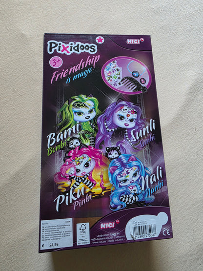 Nici Pixidoos Bami Puppe mit 3 Teiligem Zubehör NEU OVP