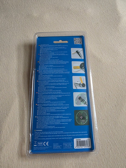 Logilink USB Ventilator mit Uhrzeitanzeige OVP Silber