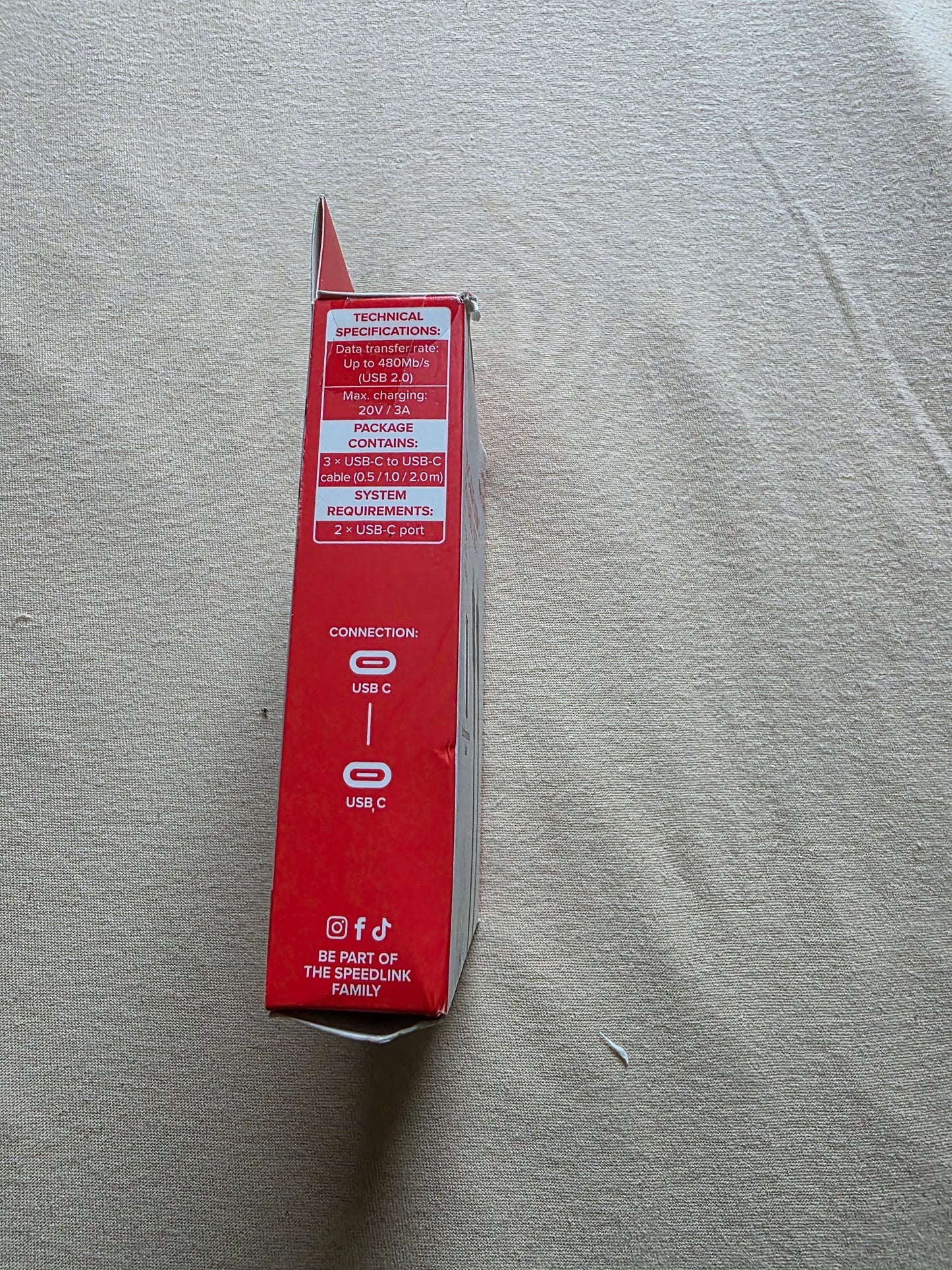 Speedlink 3er Kabelset USB-C zu USB-C