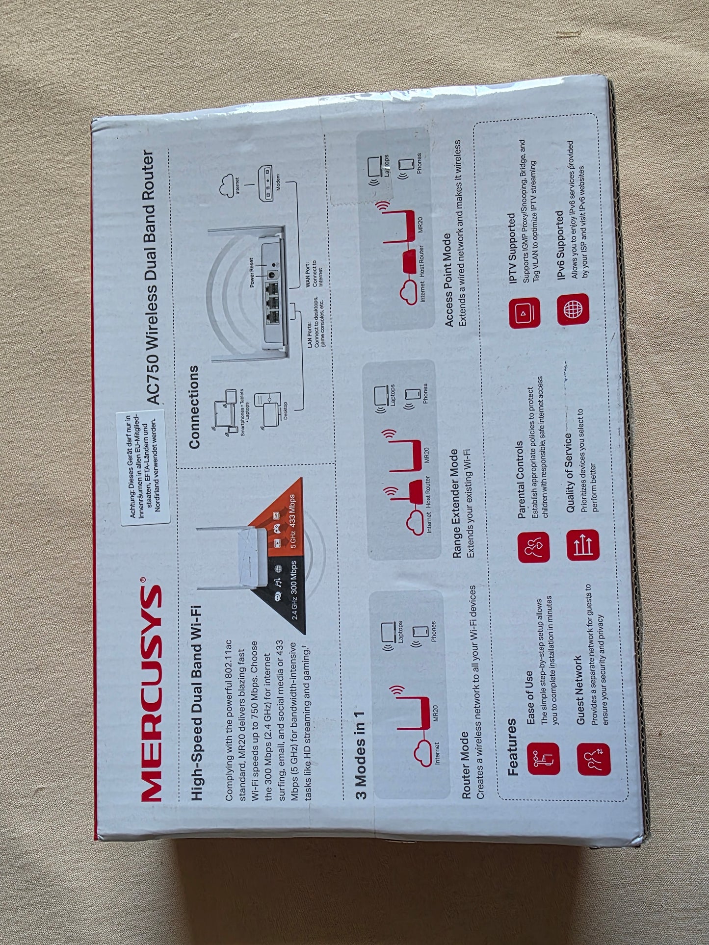 Mercusys AC750 Dual Band Router OVP