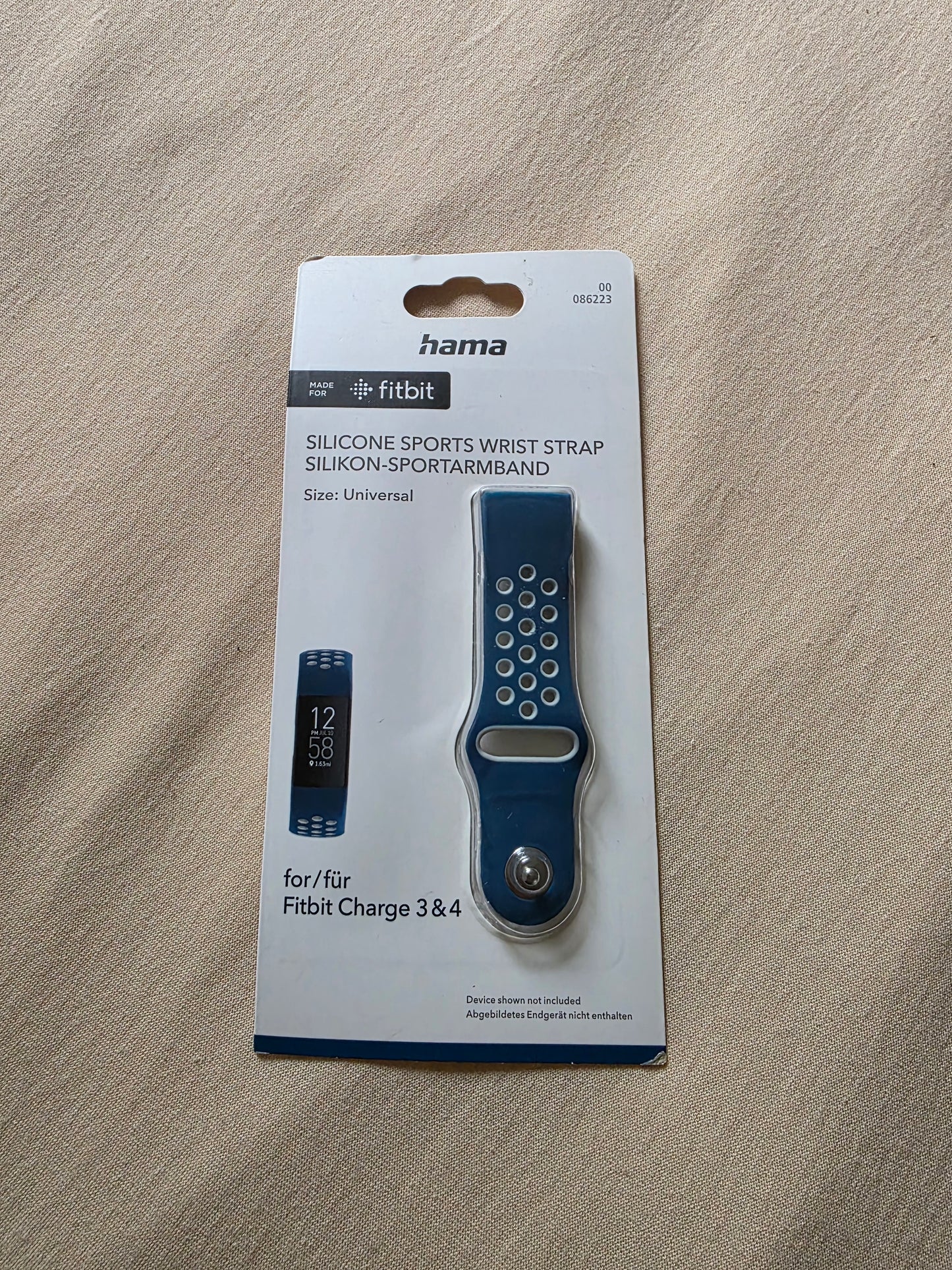 HAMA Sport, Ersatzarmband, Blau/Grau