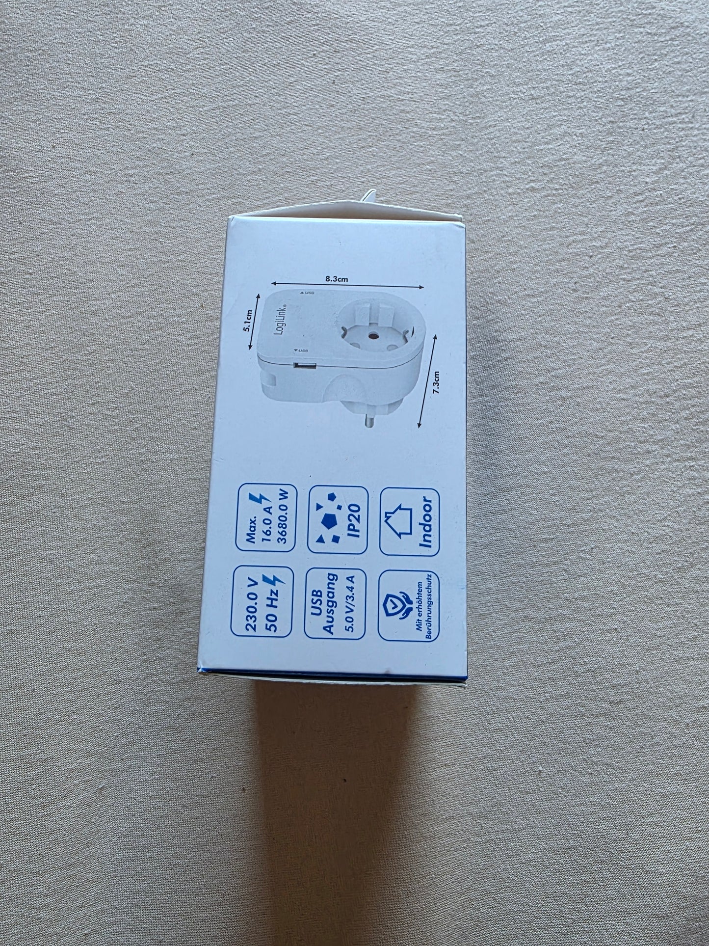 USB Steckdose mit 2 USB Anschlüssen Und Smartphone Halter OVP