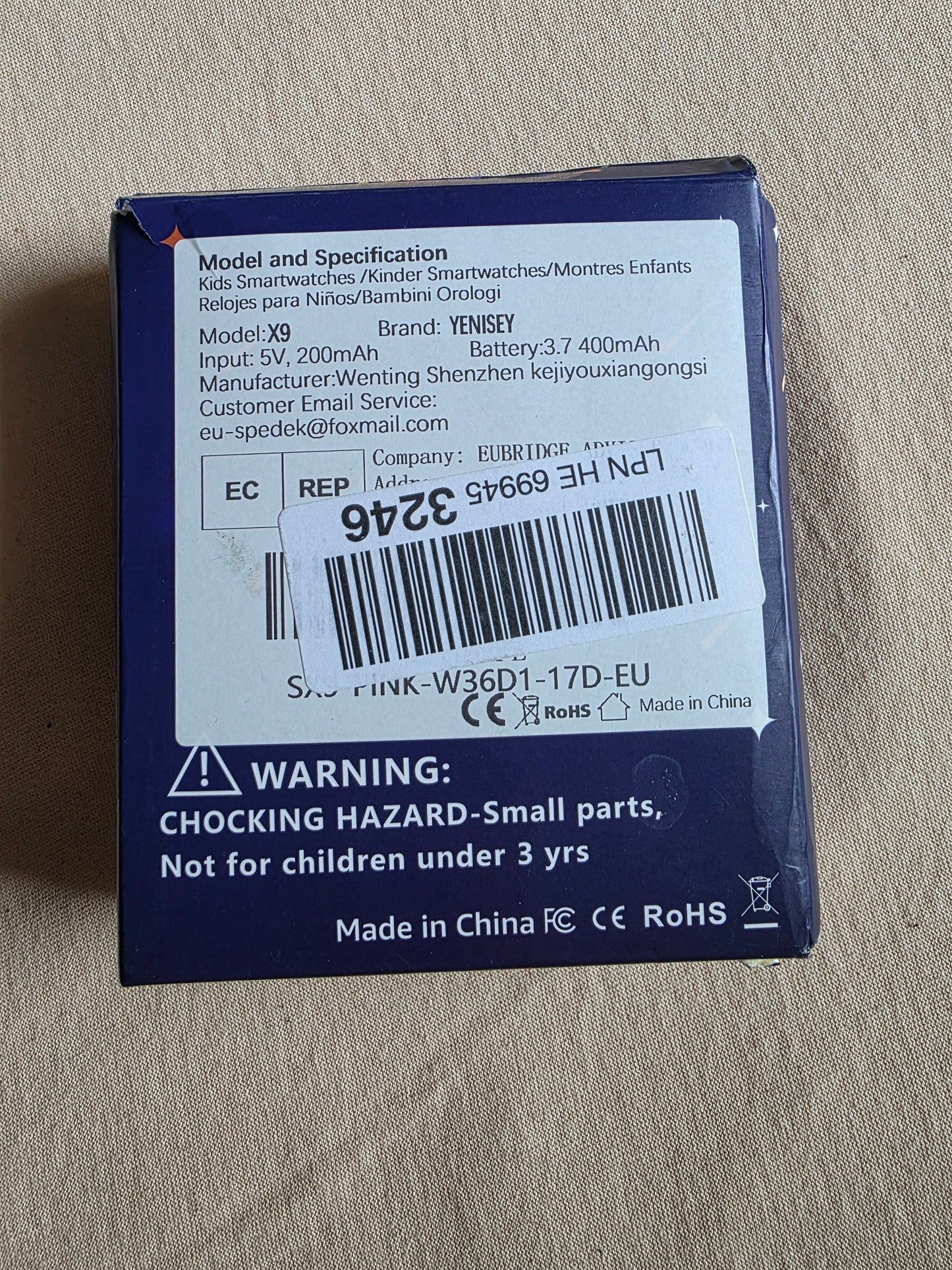 Yenisey Smartwatch Kids OVP