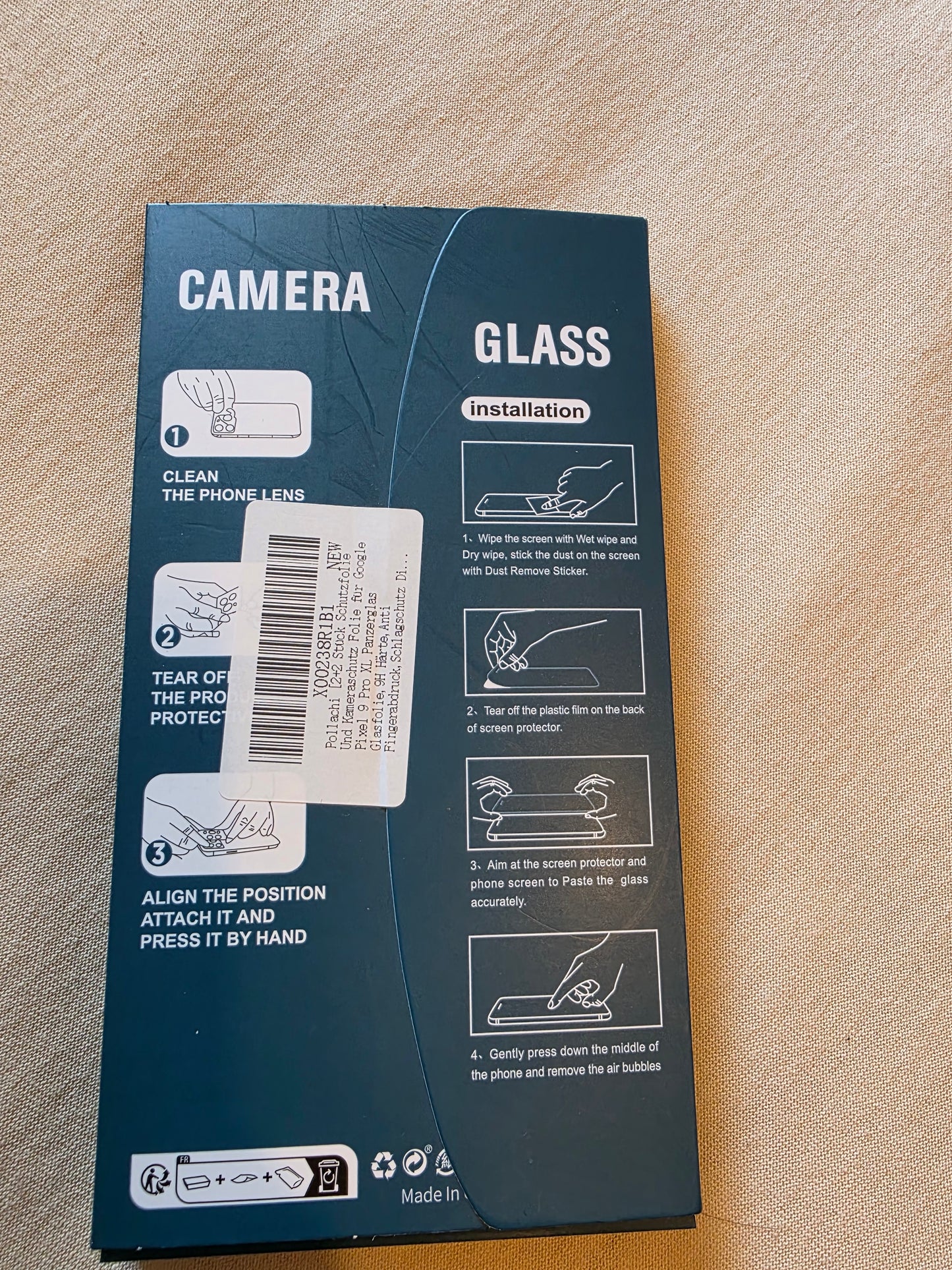 2X Schutzglas ( Display + Kamera ) für Google Pixel 9 Pro Panzerfolie Full 9H
