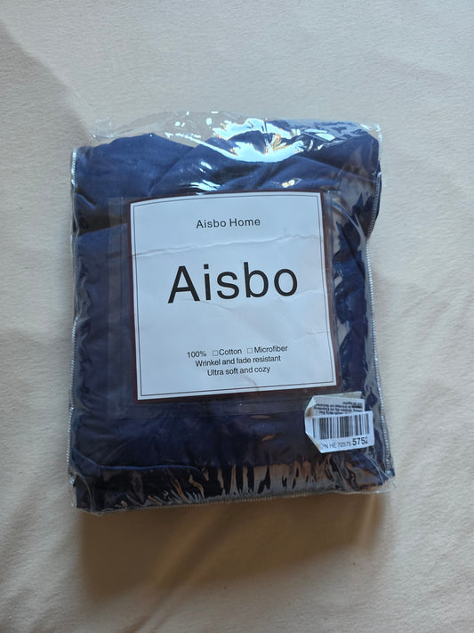 Aisbo Bettwäsche Set 135x200, 4-teilig, Blau OVP mit Reißverschluss