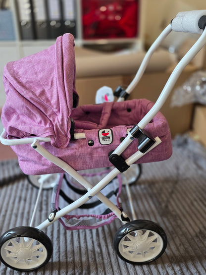 Bayer Chic 2000 Kombi-Puppenwagen MIKA Jeans pink