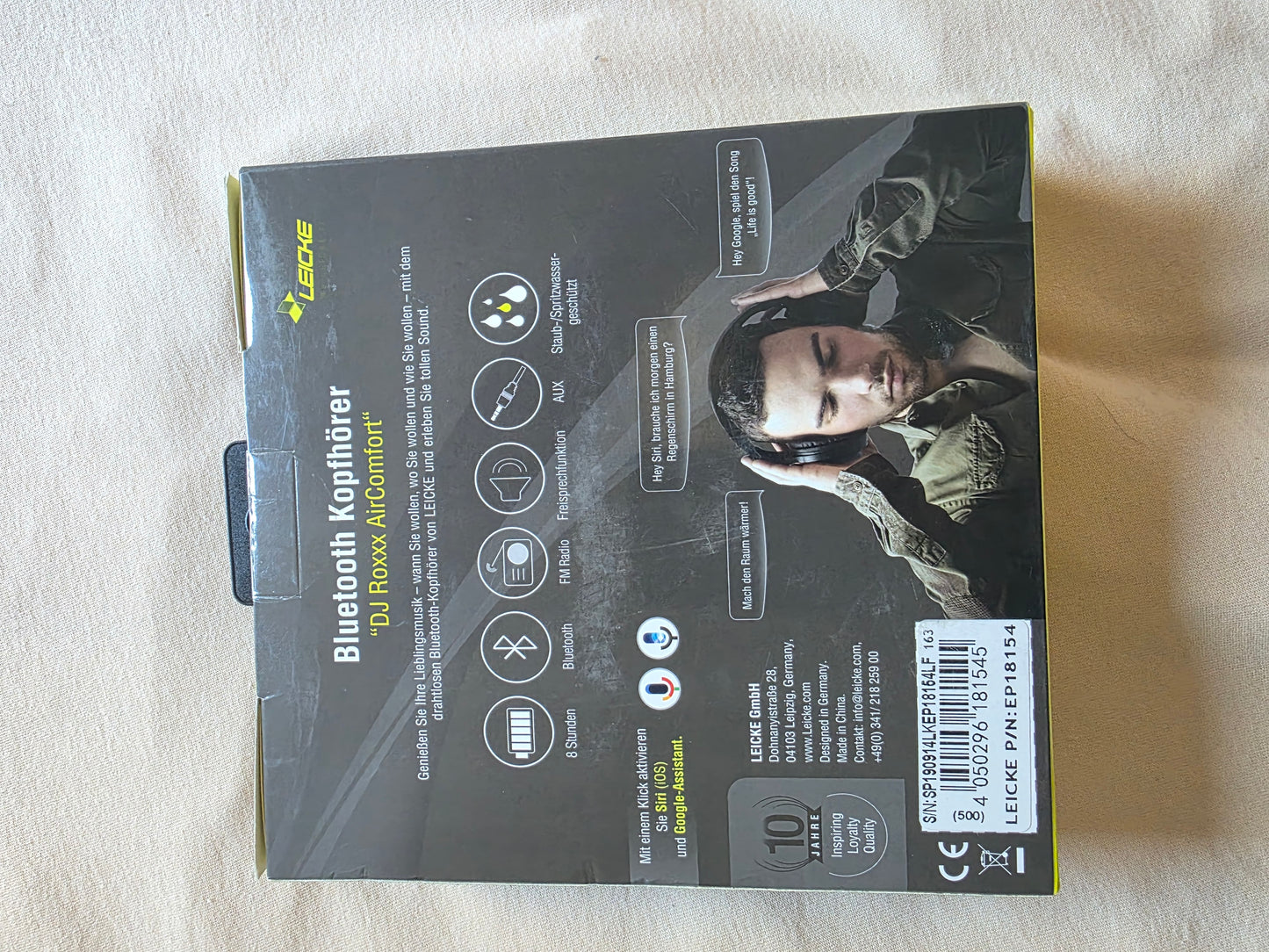 LEICKE Music Beanie Bluetooth-Kopfhörer, Schwarz, Freisprecheinrichtung, 10m OVP