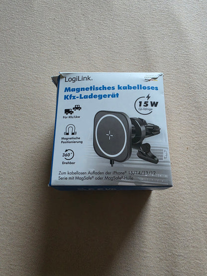 LogiLink Smartphone-KFZ-Magnethalter mit Ladefunktion