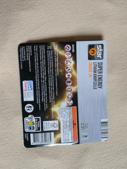 Super Energy Lithium Knopfzelle CR2032 9 Stk.