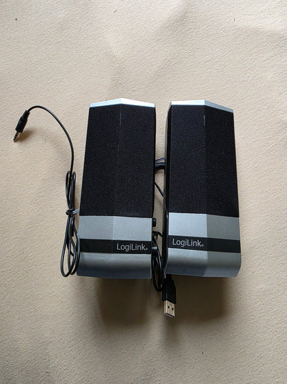 LogiLink USB 2.0 Active Desktop Speaker Lautsprecher OVP