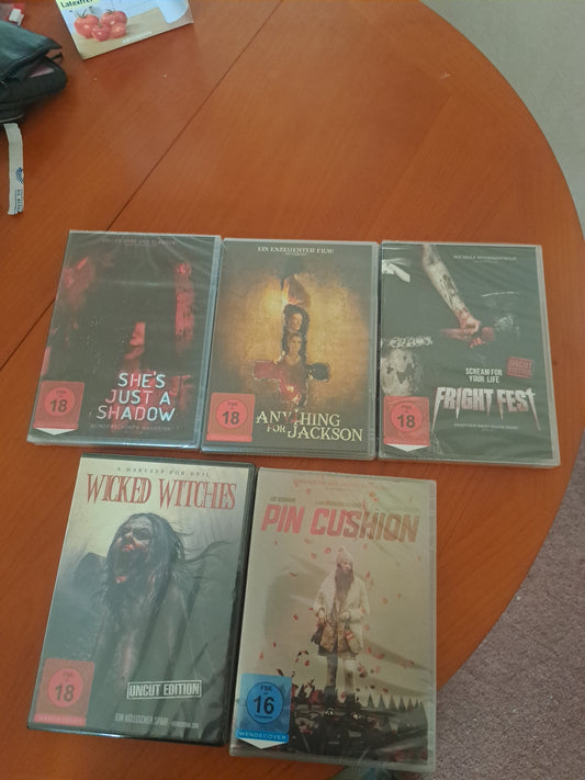 5 DVD OVP HORROR und THRILLER