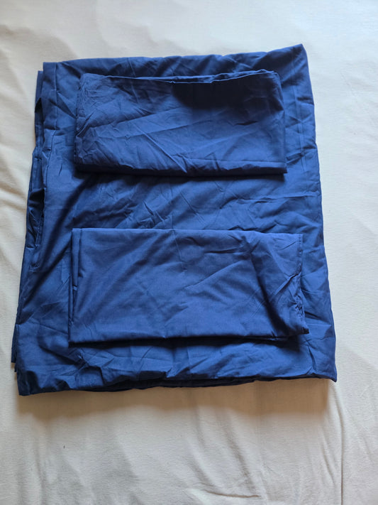 Aisbo Bettwäsche Set 135x200, 4-teilig, Blau OVP mit Reißverschluss