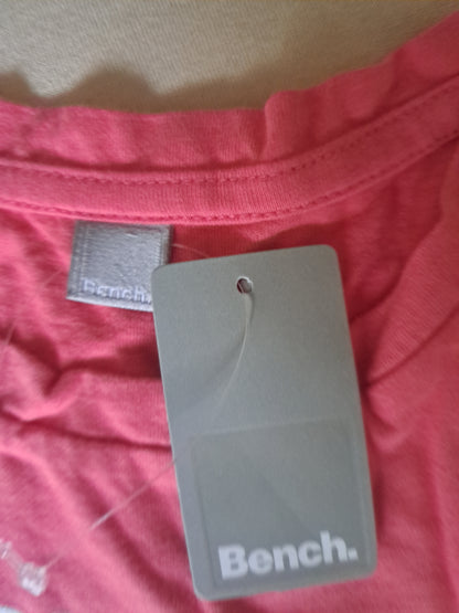 Bench T-Shirt Mädchen Größe 128-134 Rosa Kurzarm Unbenutzt, Alter 8-9