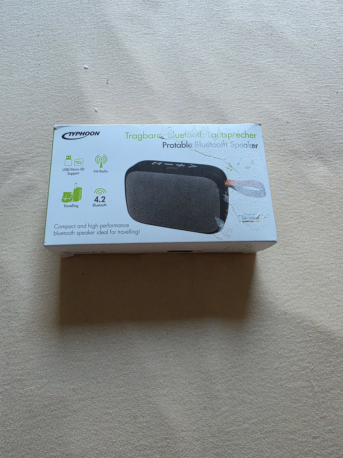 Bluetooth Lautsprecher Typhoon OVP