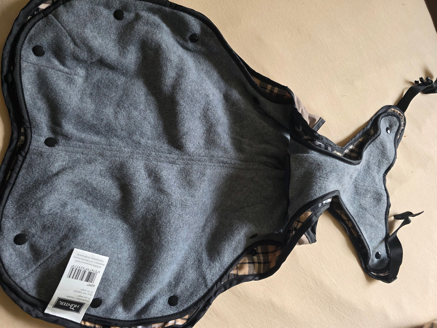 HUNTER Hundemantel UPPSALA, herausknüpfbares Innenfutter, wasserabweisend