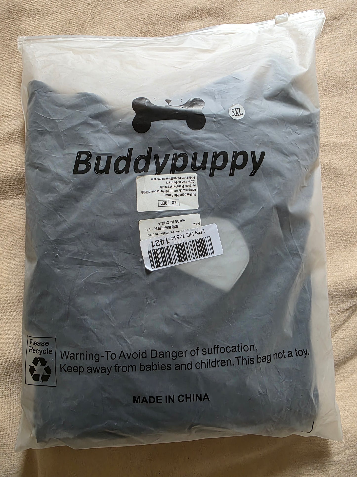 Buddypuppy Hundemantel Regenmantel Wasserdicht, Fleece Reflexstreifen 5 XL