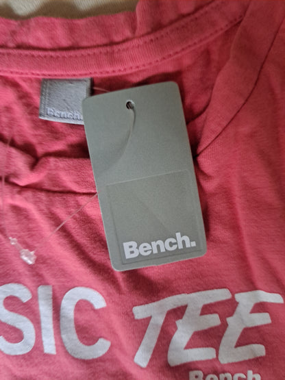 Bench T-Shirt Mädchen Größe 128-134 Rosa Kurzarm Unbenutzt, Alter 8-9