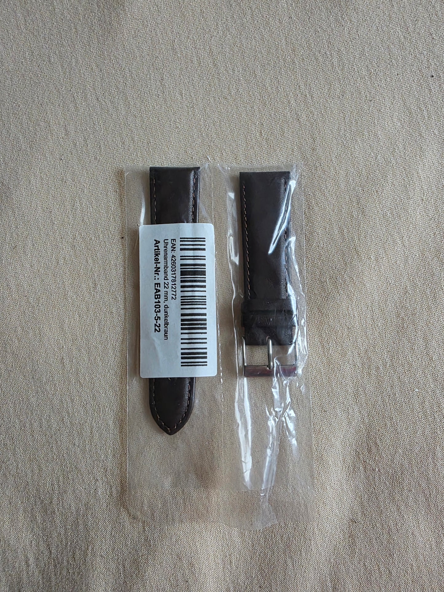 Uhrenarmband 22mm Braun
