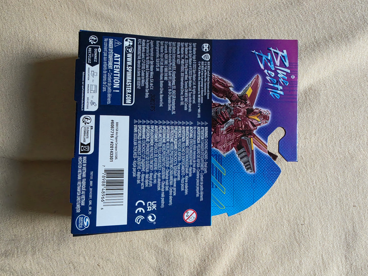 Spin Master DC Blue Beetle Carapax figur 10cm OVP