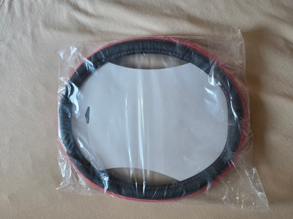 Coverado Lenkradbezug Leder Schwarz Pink Durchmesser 34