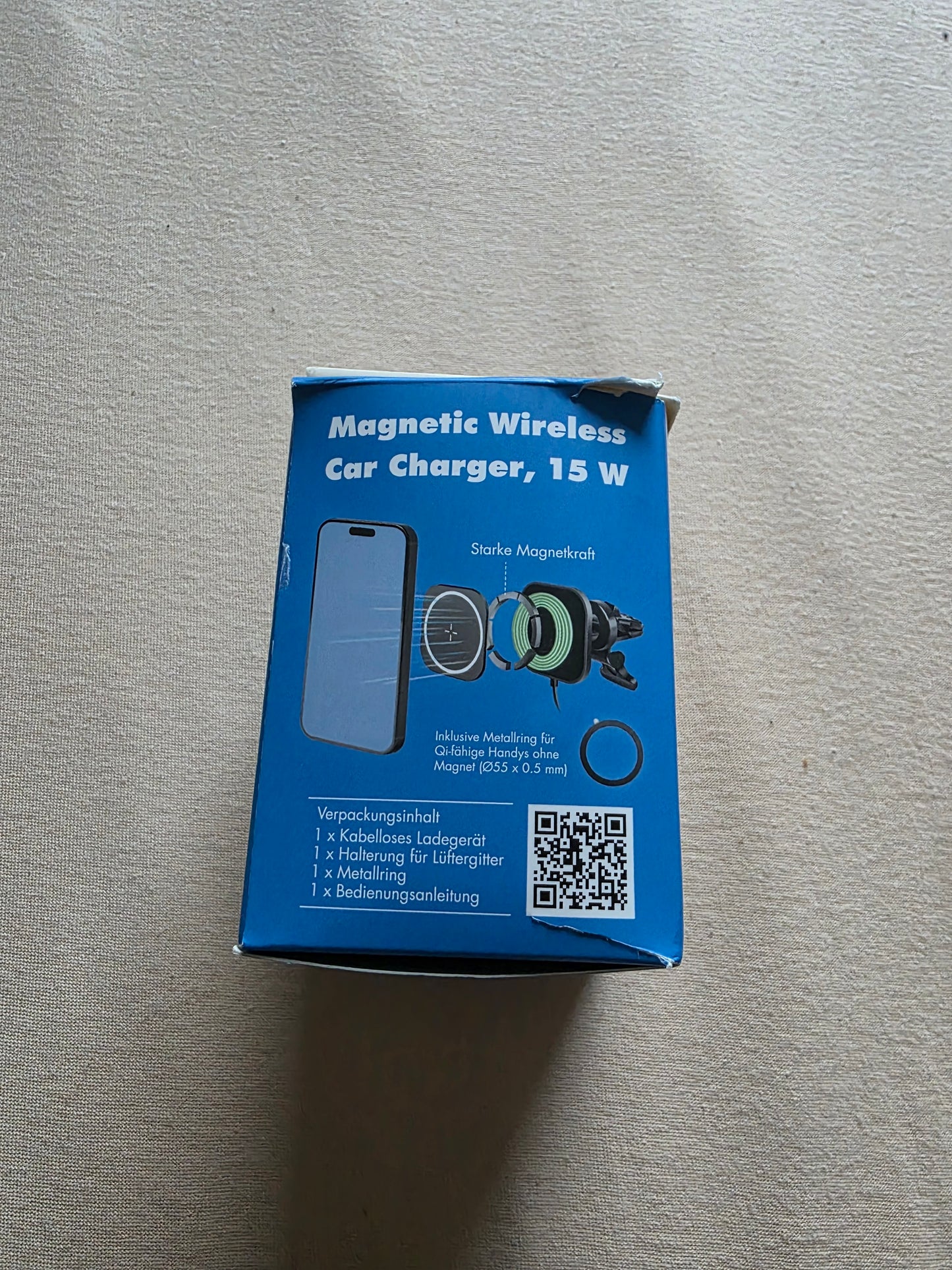 LogiLink Smartphone-KFZ-Magnethalter mit Ladefunktion