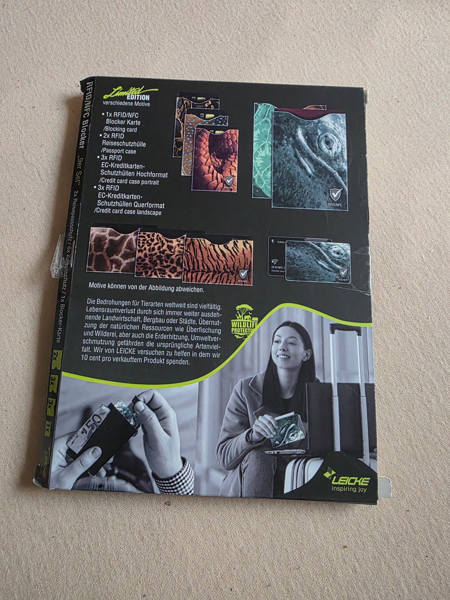 RFID NFC Blocker Schutzhüllen für EC Kreditkarten, Reisepass, Personalausweis