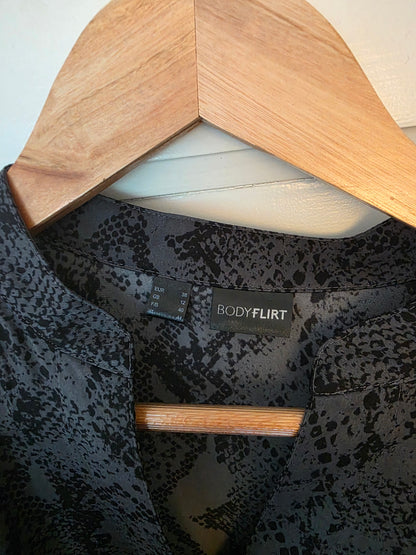 Bodyflirt Blusenkleid Schwarz Gr.38