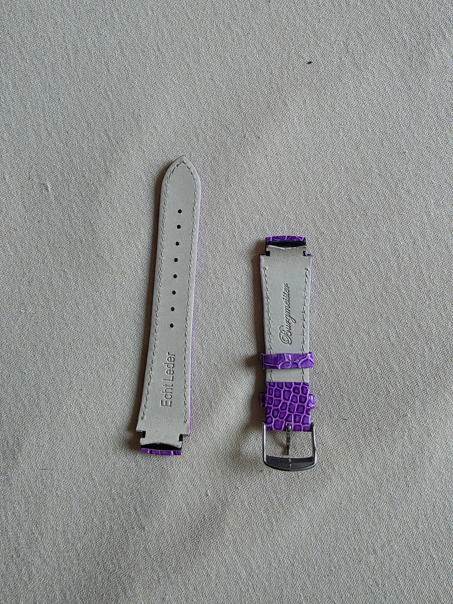 Burgmeister Uhrenarmband Lila OVP Leder