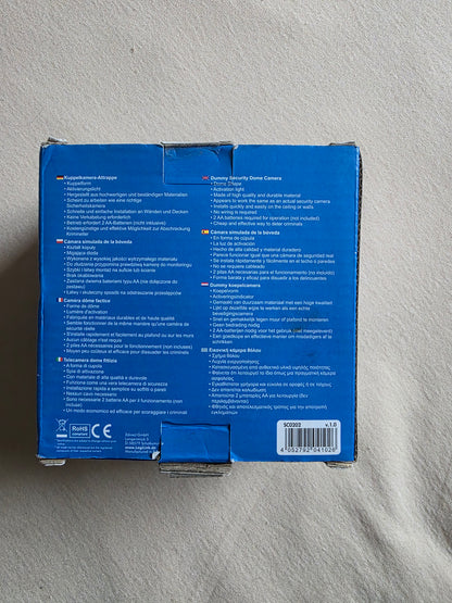 LogiLink SC0202, Überwachungskamera-Attrappe, Schwarz, OVP