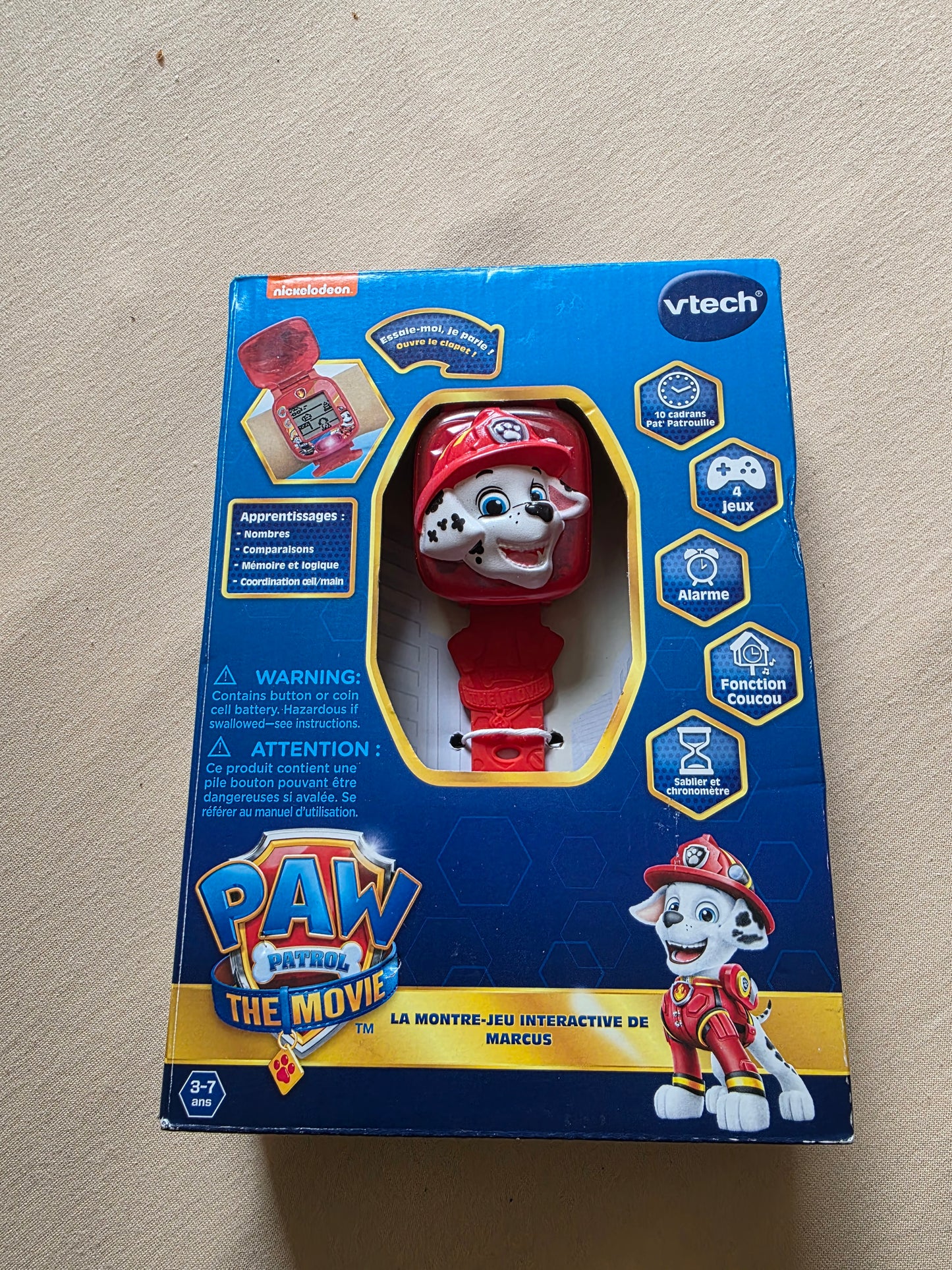 Vtech Paw Patrol Marshall Lernuhr Lernspielzeug Digitaluhr mit Timer
