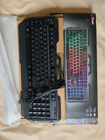 Trust Torac Illuminated, USB Gaming Tastatur, QWERTZ Keyboard
