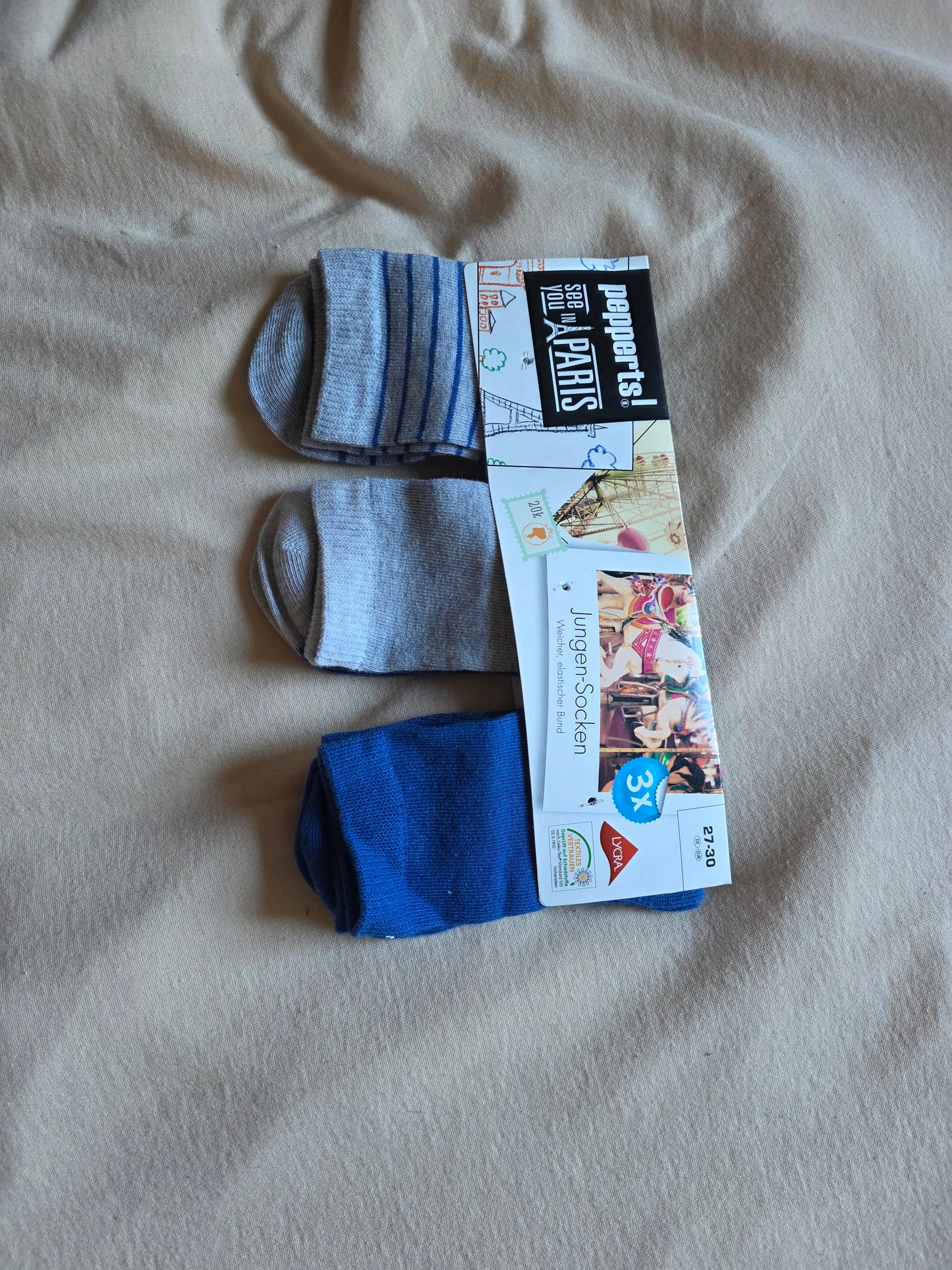 Pepperts Jungen Socken Gr. 27 - 30 3 Paar OVP
