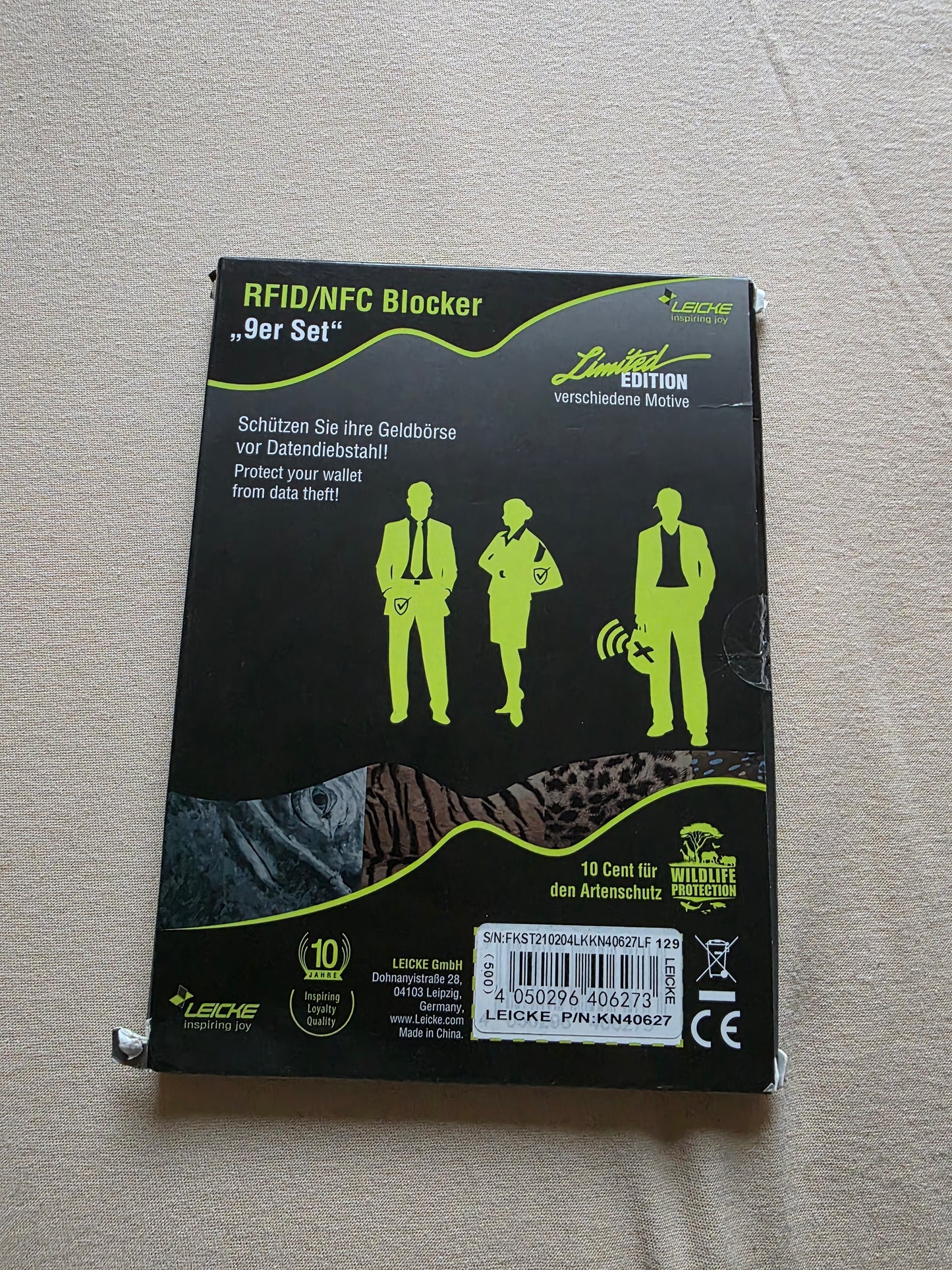 RFID NFC Blocker Schutzhüllen für EC Kreditkarten, Reisepass, Personalausweis