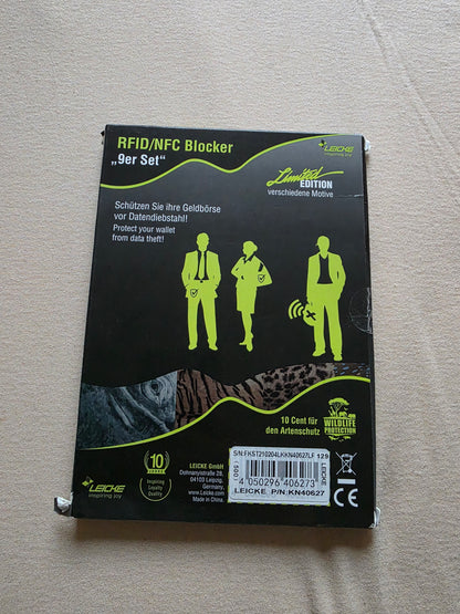 RFID NFC Blocker Schutzhüllen für EC Kreditkarten, Reisepass, Personalausweis