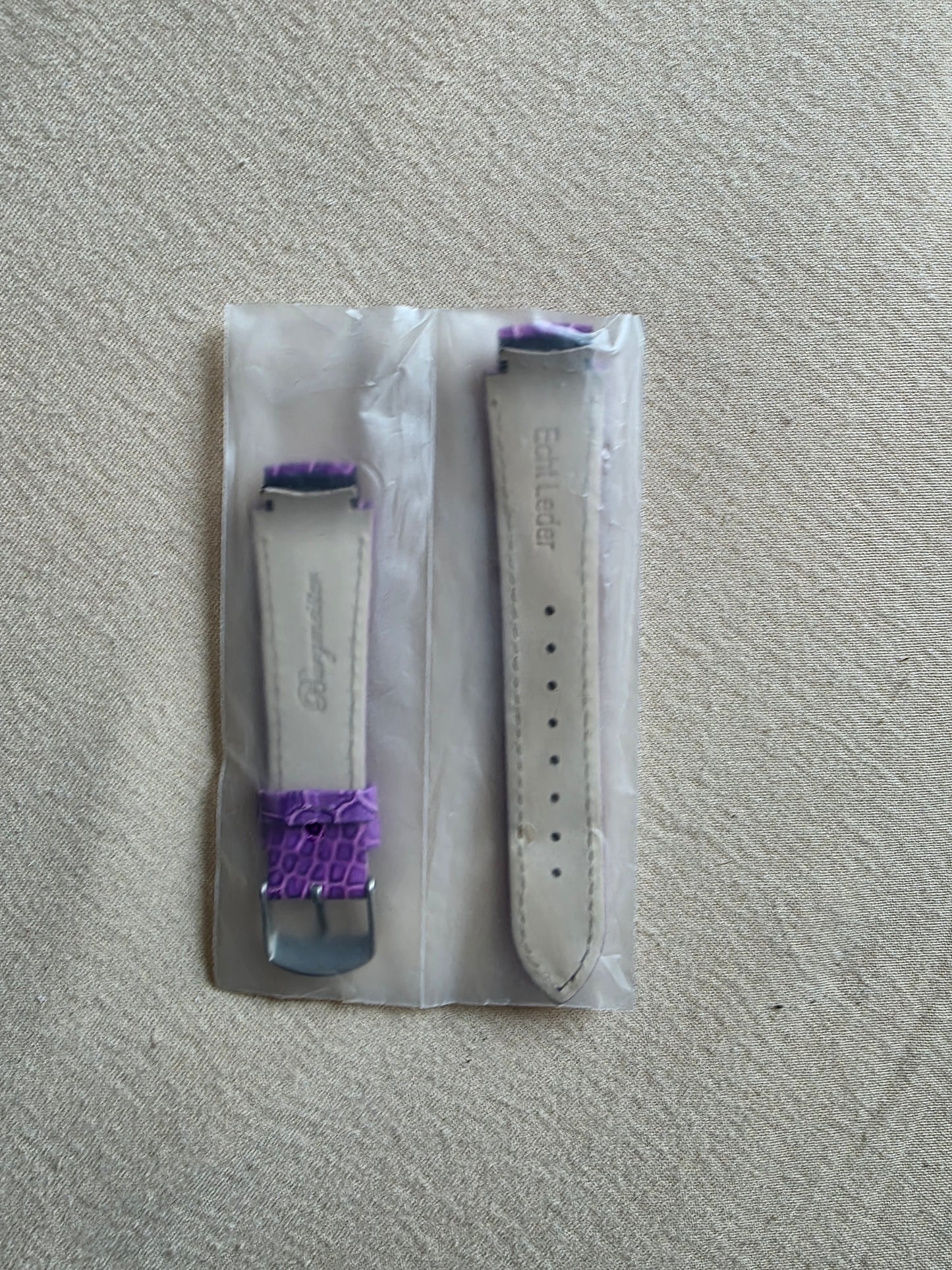 Burgmeister Uhrenarmband Lila OVP Leder