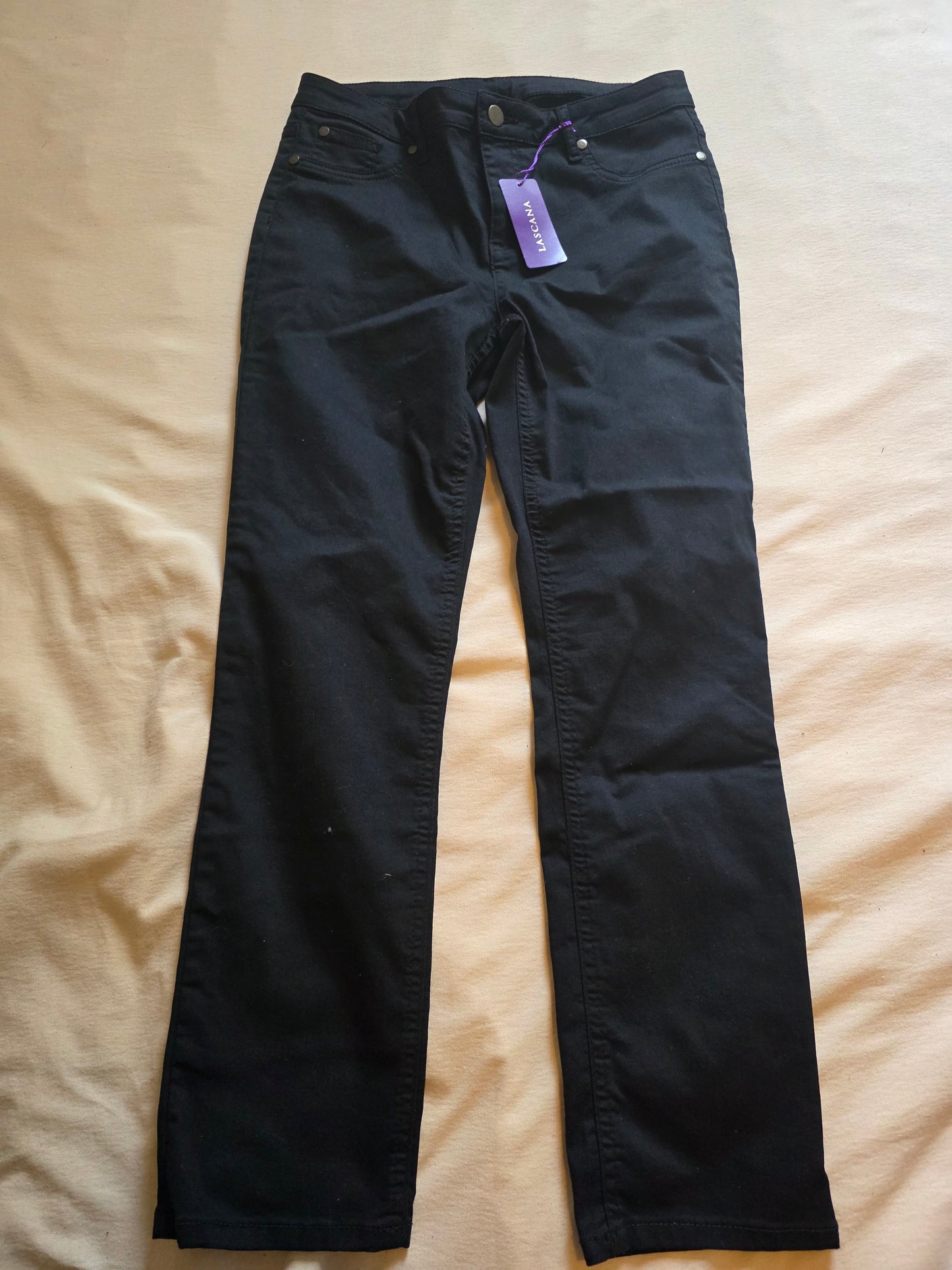 Lascana Hose Schwarz Gr. 38 lang  OVP Damen