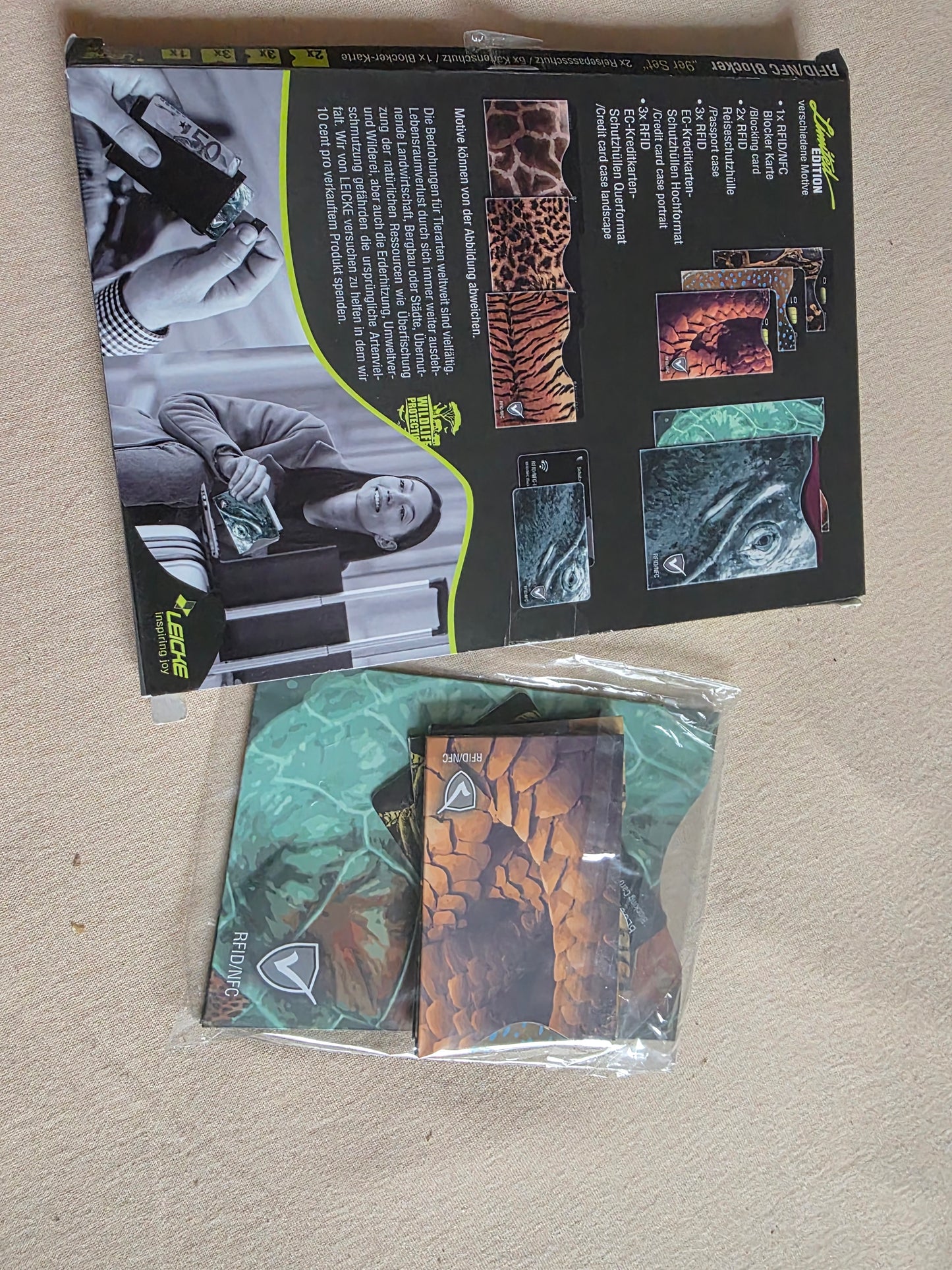 RFID NFC Blocker Schutzhüllen für EC Kreditkarten, Reisepass, Personalausweis