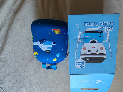 Mobee Techno Geschirr Set Geschirr für Kinder aus natürliche Reishülsen OVP