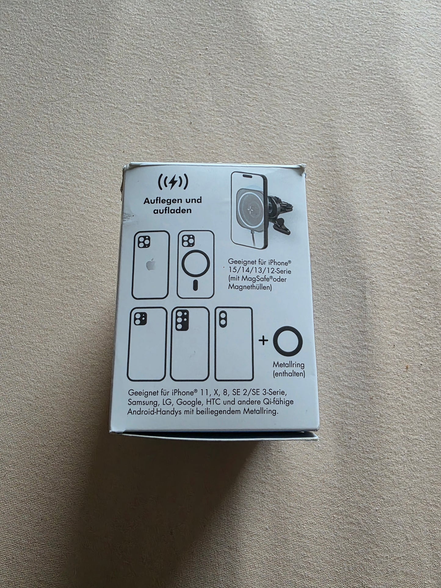 LogiLink Smartphone-KFZ-Magnethalter mit Ladefunktion