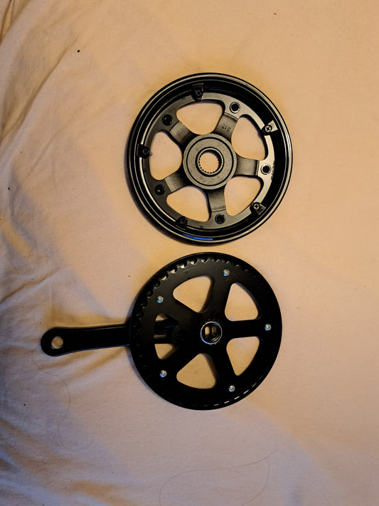 Fahrrad Kurbelgarnitur und Kettenblatt Neu Kurbelarm