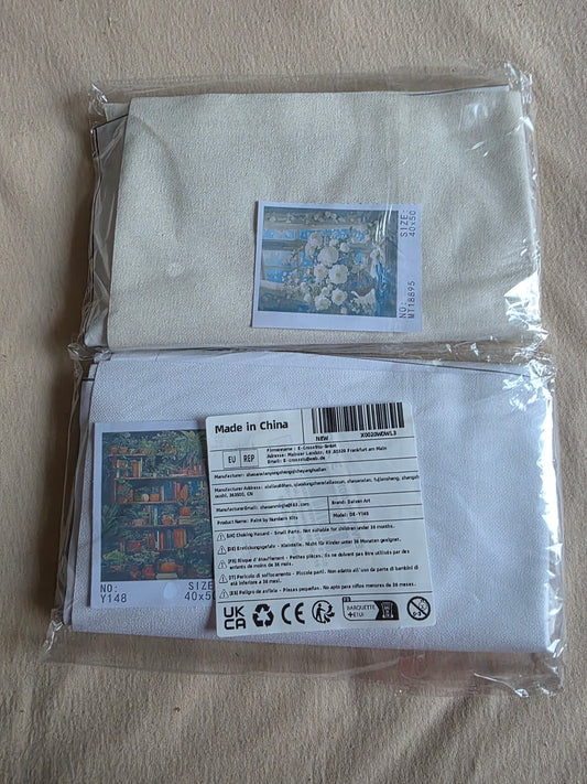 2x Set Malen Nach Zahlen Gr. 40x50 Bild